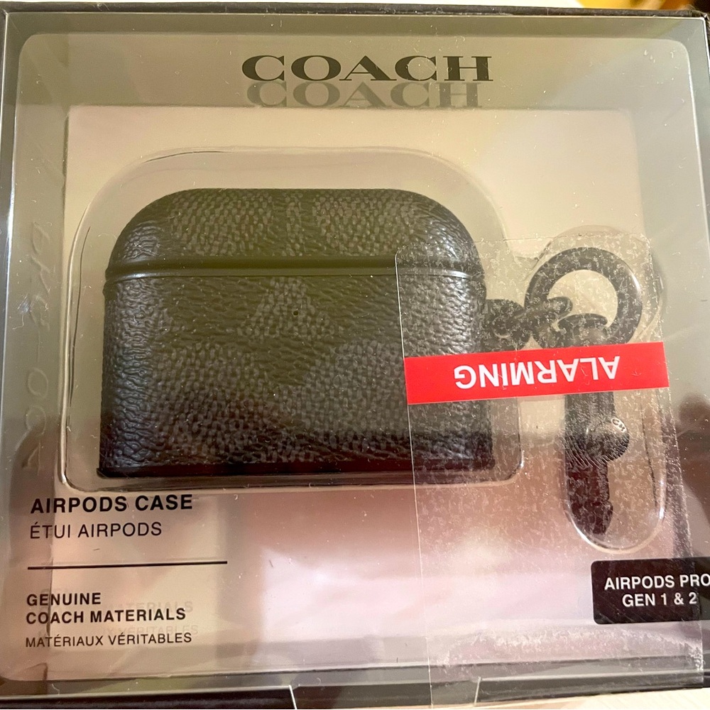 Coach AirPods PRO Case - chocolate brown